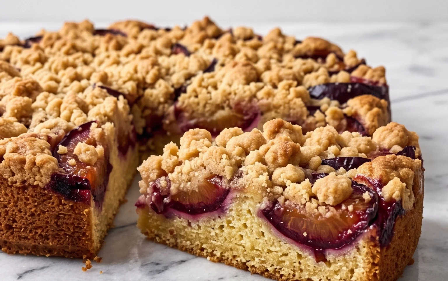 Pflaumenkuchen mit Zimt-Butter-Streuseln: Herbstklassiker