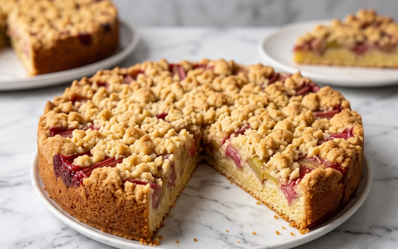 Blitz-Rhabarberkuchen mit Streuseln: Schnell & Lecker